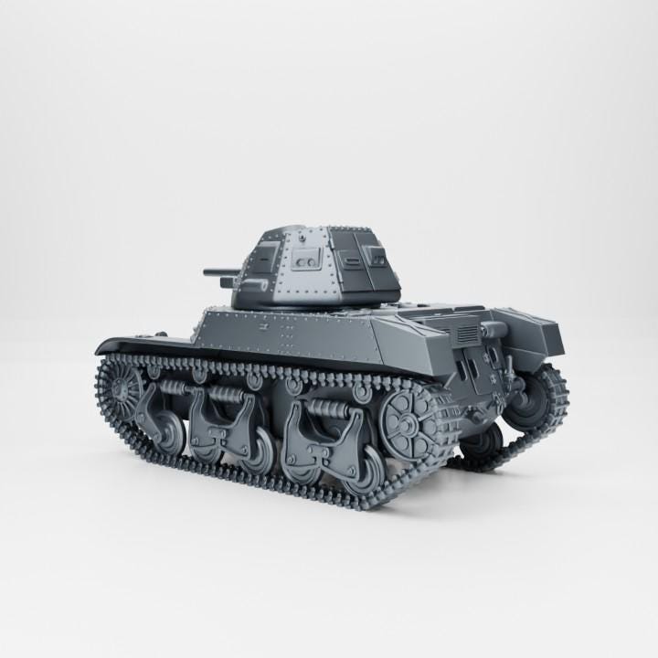 Bolt Action Battlegroup Medium Tank ACG-1 (Renault AMC-35) (Belgium, WW2) Various Scales