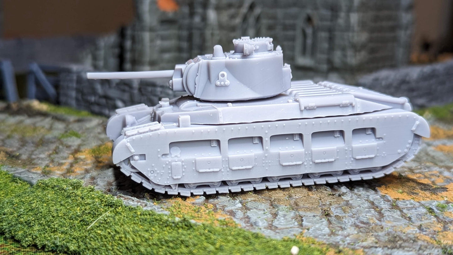 Bolt Action Battlegroup matilda-ii-mk-iv-with-zis-5-76mm(uk, ww2) Various Scales