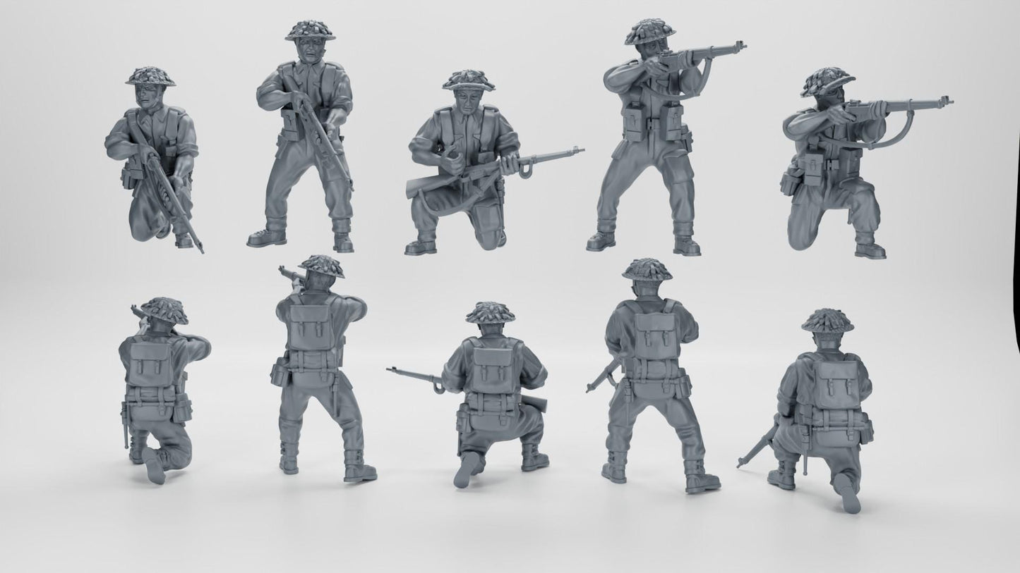 Bolt Action CoC Battlegroup British Rifle Squad 28mm Commonwealth WW2 28mm (10)