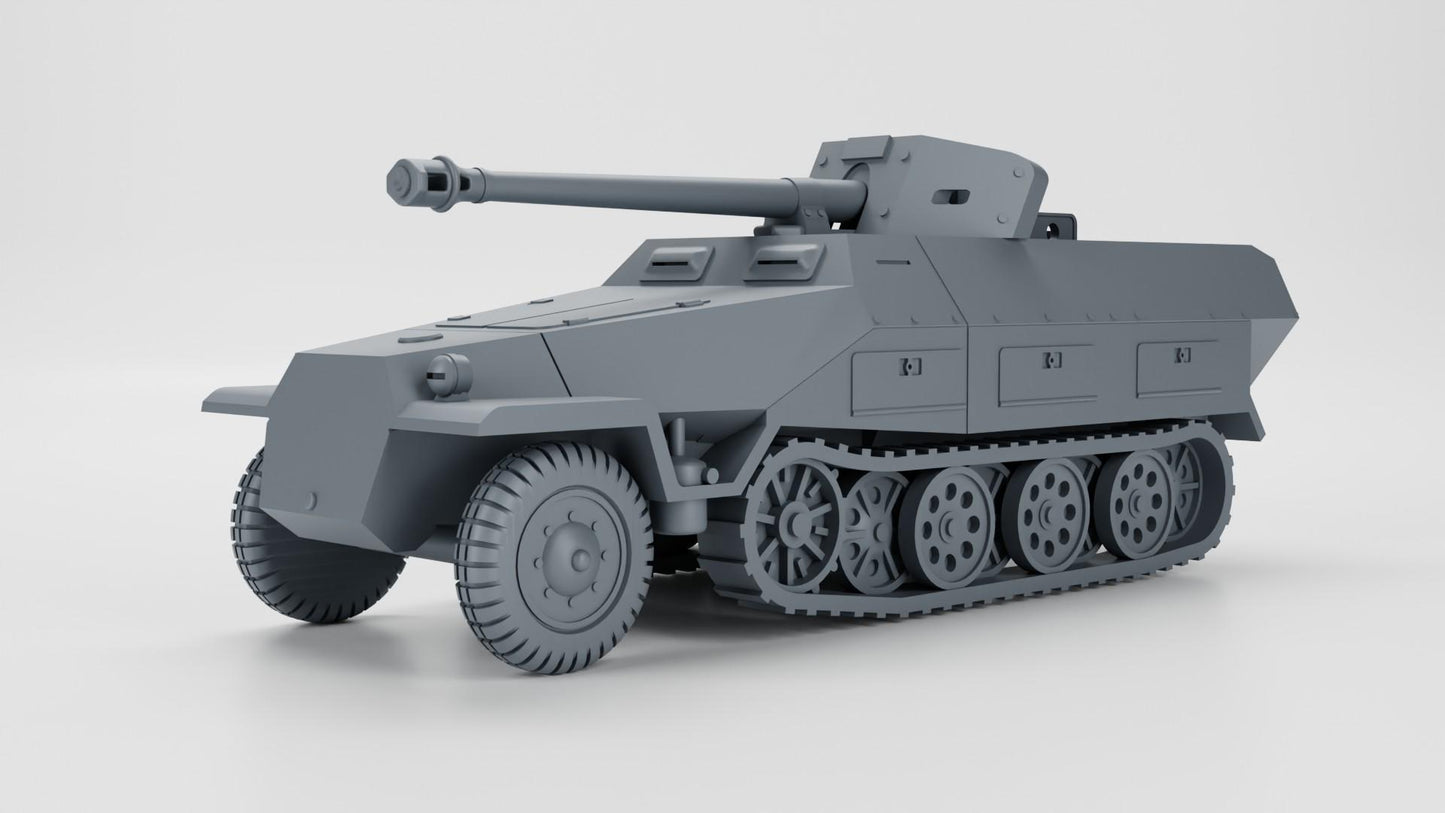 Bolt Action Battlegroup Halftrack Panzerspähwagen 251 - 22 Pak 40   (Germany WW2)