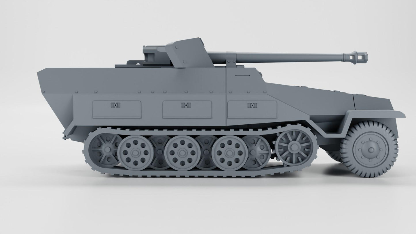 Bolt Action Battlegroup Halftrack Panzerspähwagen 251 - 22 Pak 40   (Germany WW2)