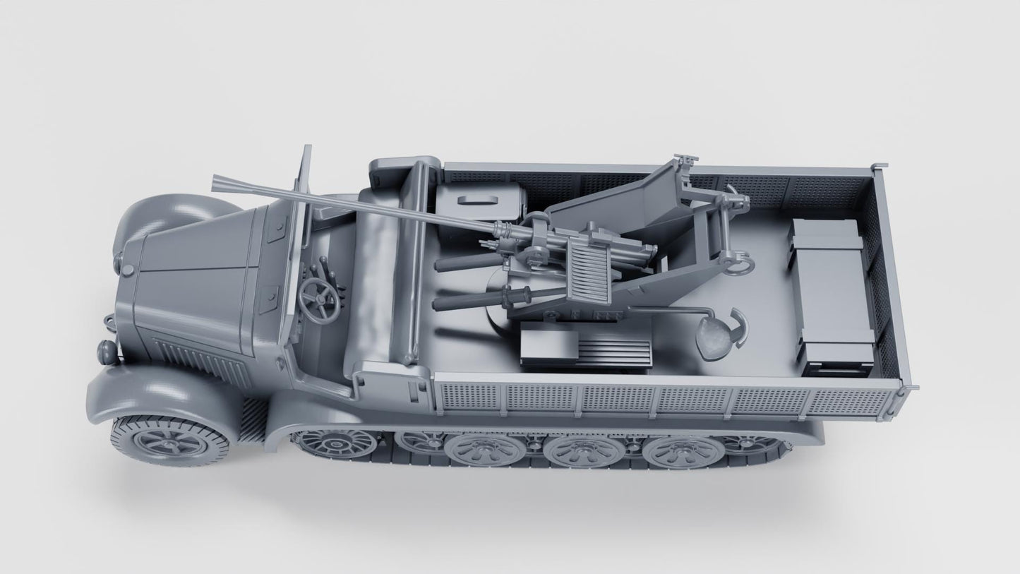 Bolt Action Battlegroup Sd.Kfz.6-2 - 3.7cm Flak 36 Auf 5t Zugkraftwagen (Germany, WW2) Various Scales