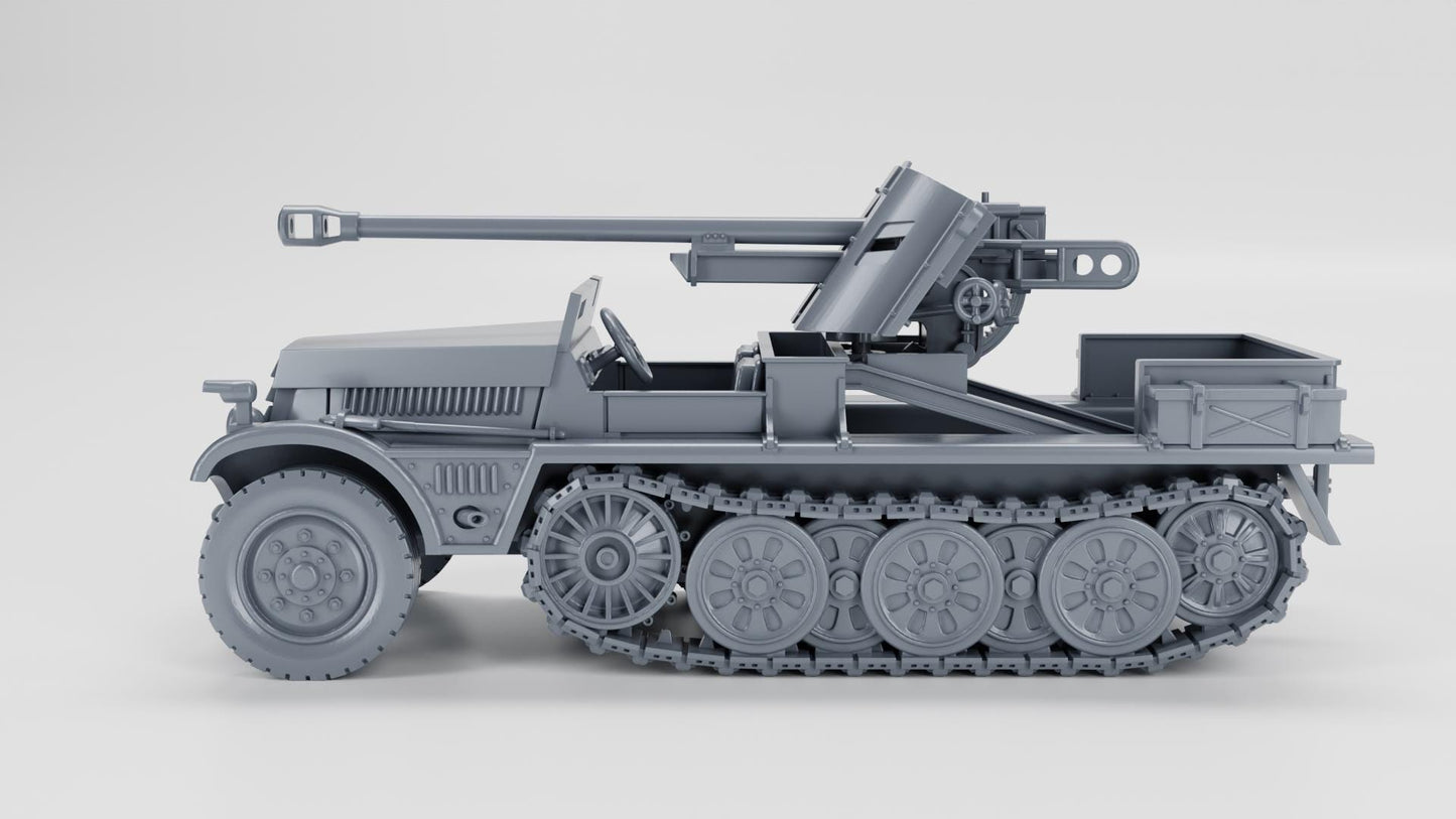 Bolt Action Battlegroup Sd.Kfz.10-5 with armor and 5cm PAK 38 (Germany, WW2) Various Scales