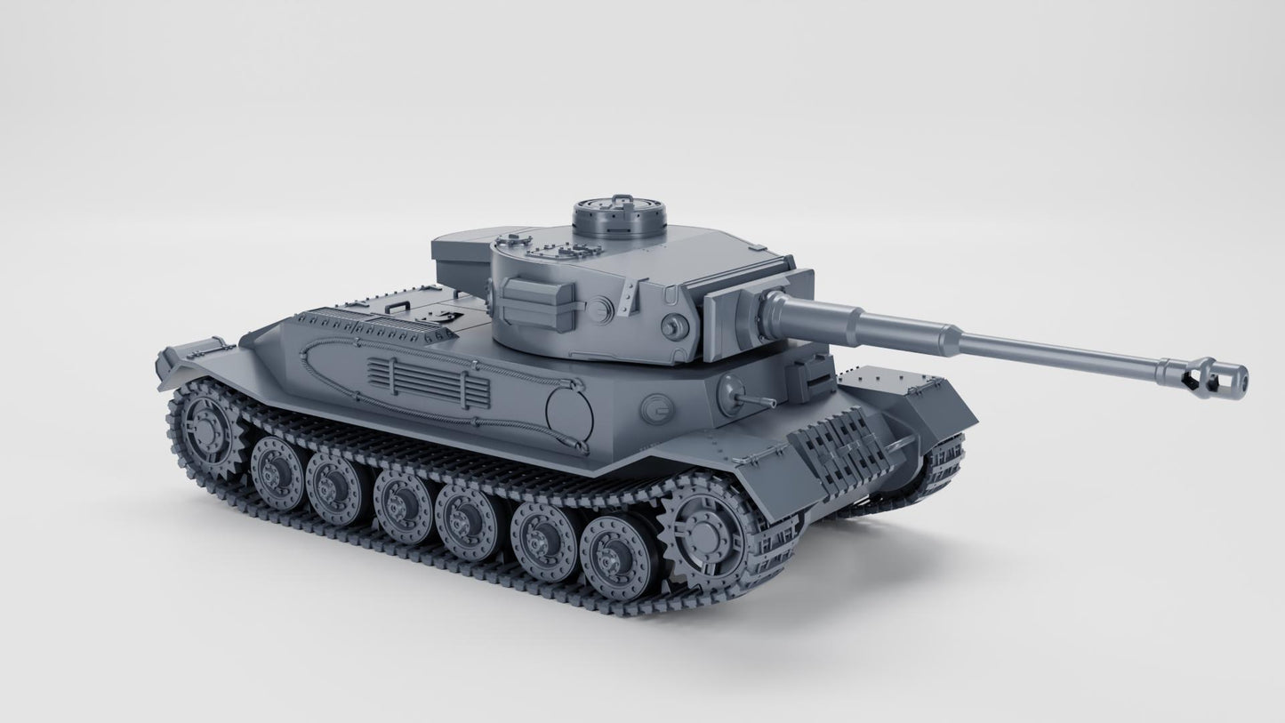 Battlegroup Tiger I  - Porsche Tiger - VK 45.01(P) (Germany, WW2) Various Scales